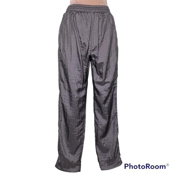 Vintage Active Frontier Metallic Silver Windbreaker Jacket & Pants Matching Set - Picture 9 of 16
